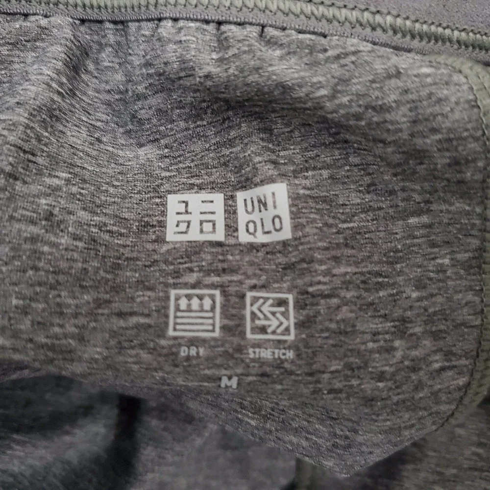 Uniqlo Womens Performance Shorts Heather‎ Gray Dry Stretch Size M 241-413837